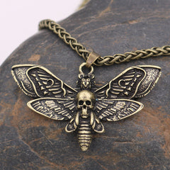 Men's Moth Pendant Alloy Necklace Popular Jewelry