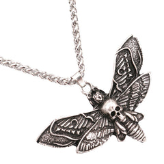 Men's Moth Pendant Alloy Necklace Popular Jewelry